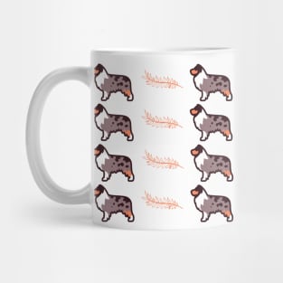 Australian shepherd dog cute pattern Mug